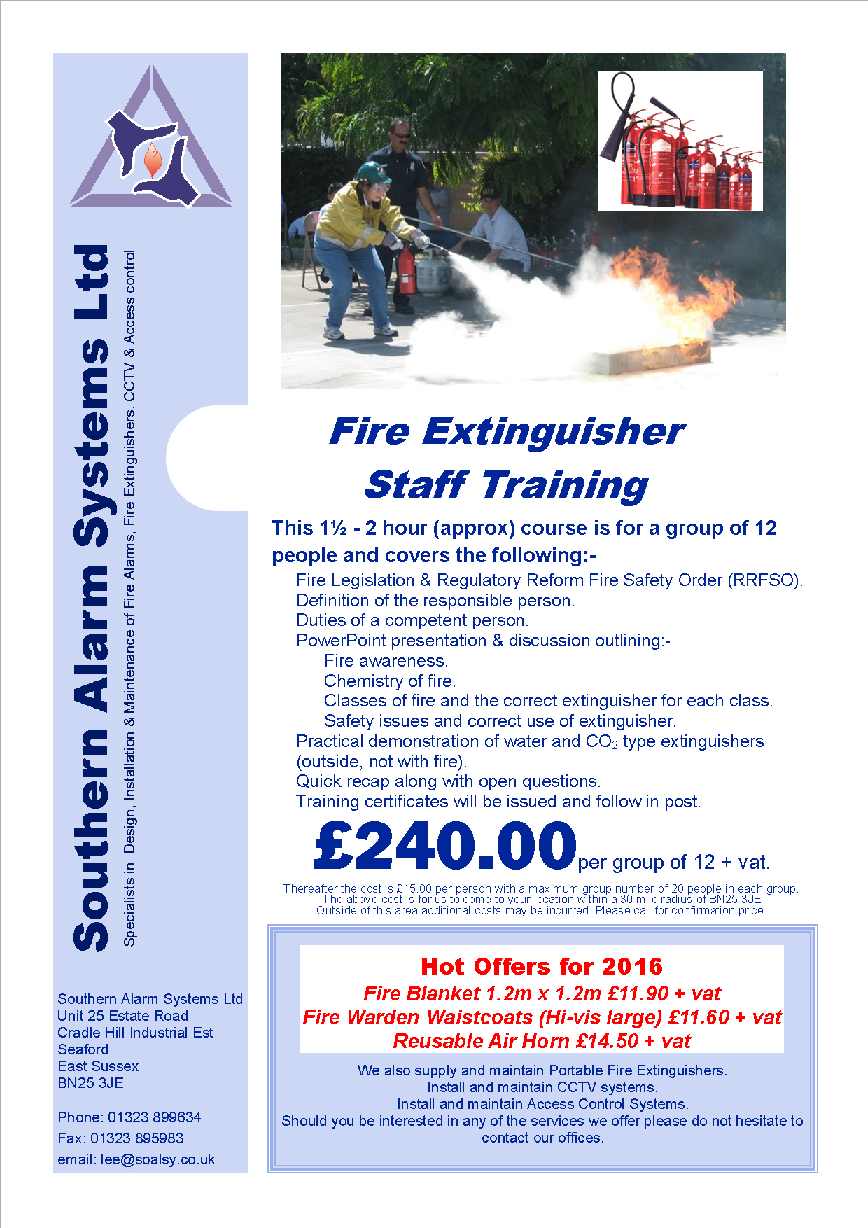 Welcome – Southern Alarm Systems Ltd Pertaining To Fire Extinguisher Certificate Template