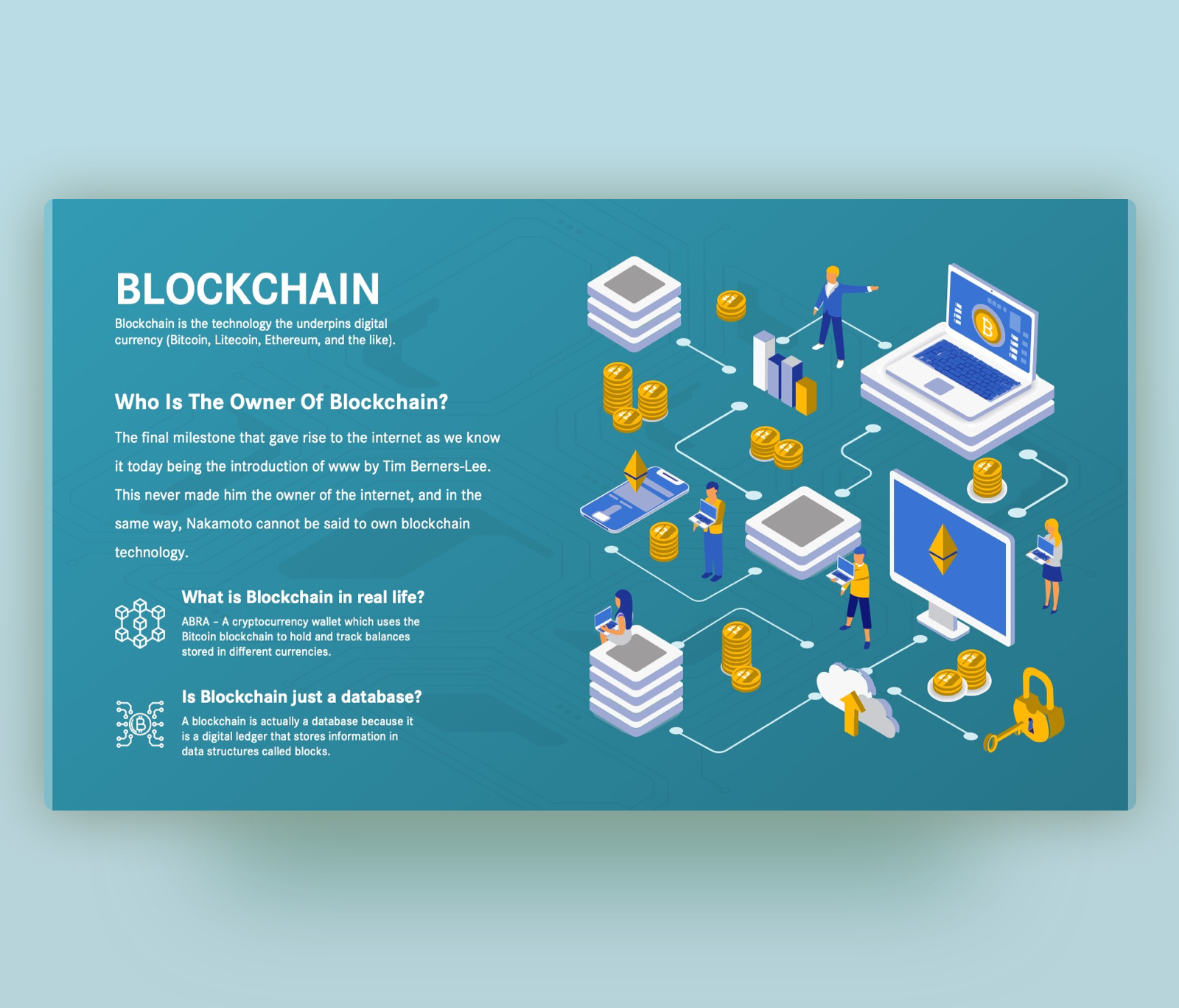 What Is The Blockchain & How Does It Work | Ppt Template Pertaining To Where Are Powerpoint Templates Stored