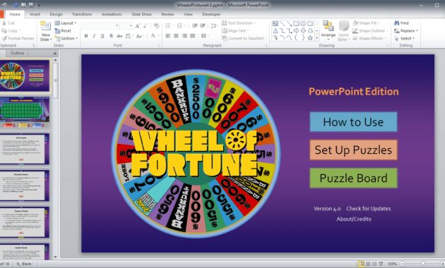Wheel Of Fortune For Powerpoint - Gamestim with regard to Wheel Of Fortune Powerpoint Game Show Templates