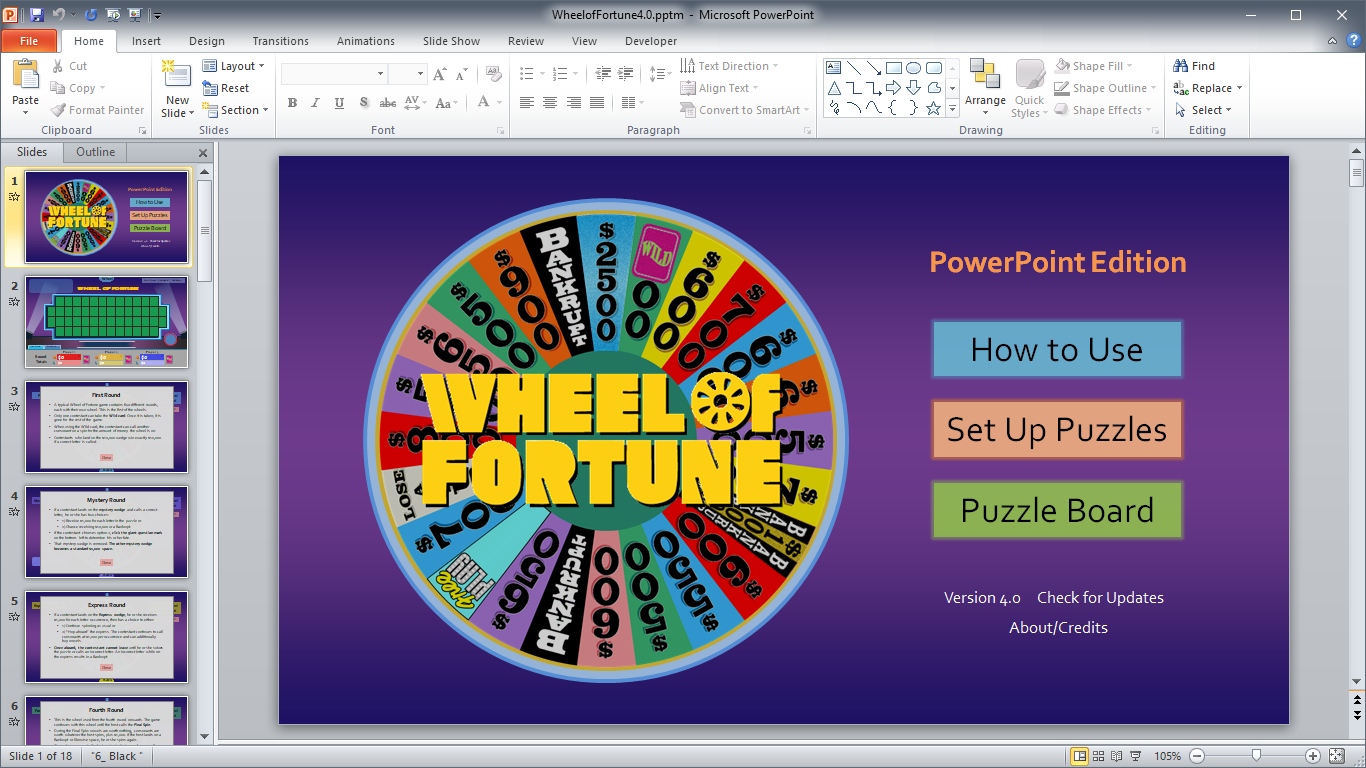 Wheel Of Fortune For Powerpoint - Gamestim With Regard To Wheel Of Fortune Powerpoint Game Show Templates