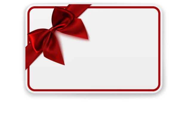 White Blank Gift Card Template inside Present Card Template