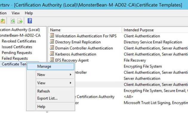 Windows 2012 R2 Nps With Eap-Tls Authentication For Os X inside Workstation Authentication Certificate Template