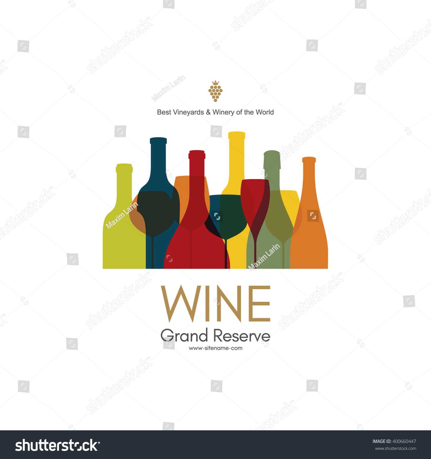 Wine List Design Vector Brochure Template Stock Vector Regarding Wine Brochure Template