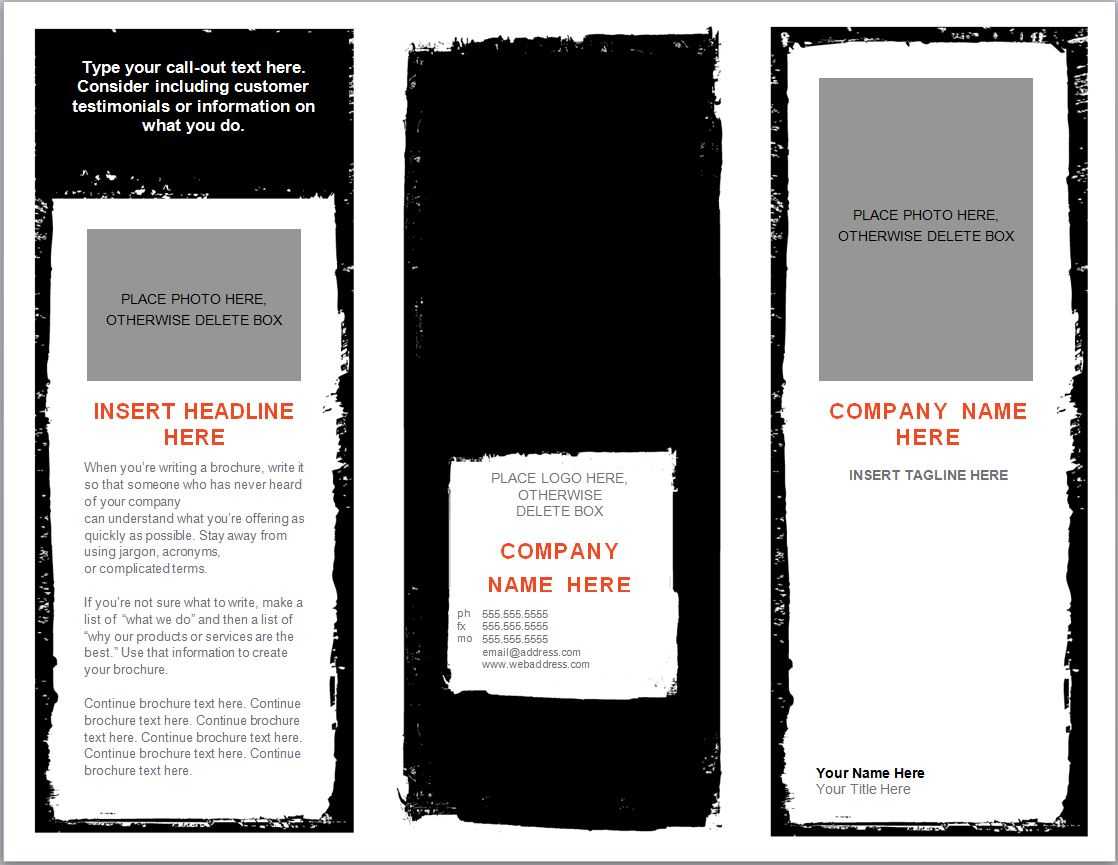 Word Brochure Template | Brochure Template Word Within Brochure Templates For Word 2007