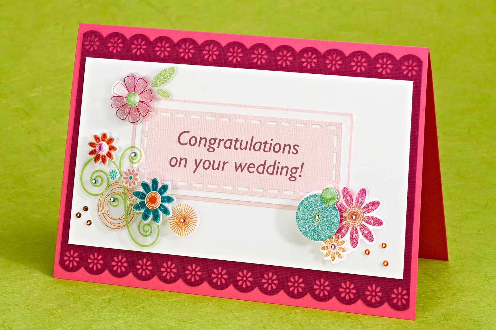 Words Of Congratulations For A Wedding | Lovetoknow With Death Anniversary Cards Templates