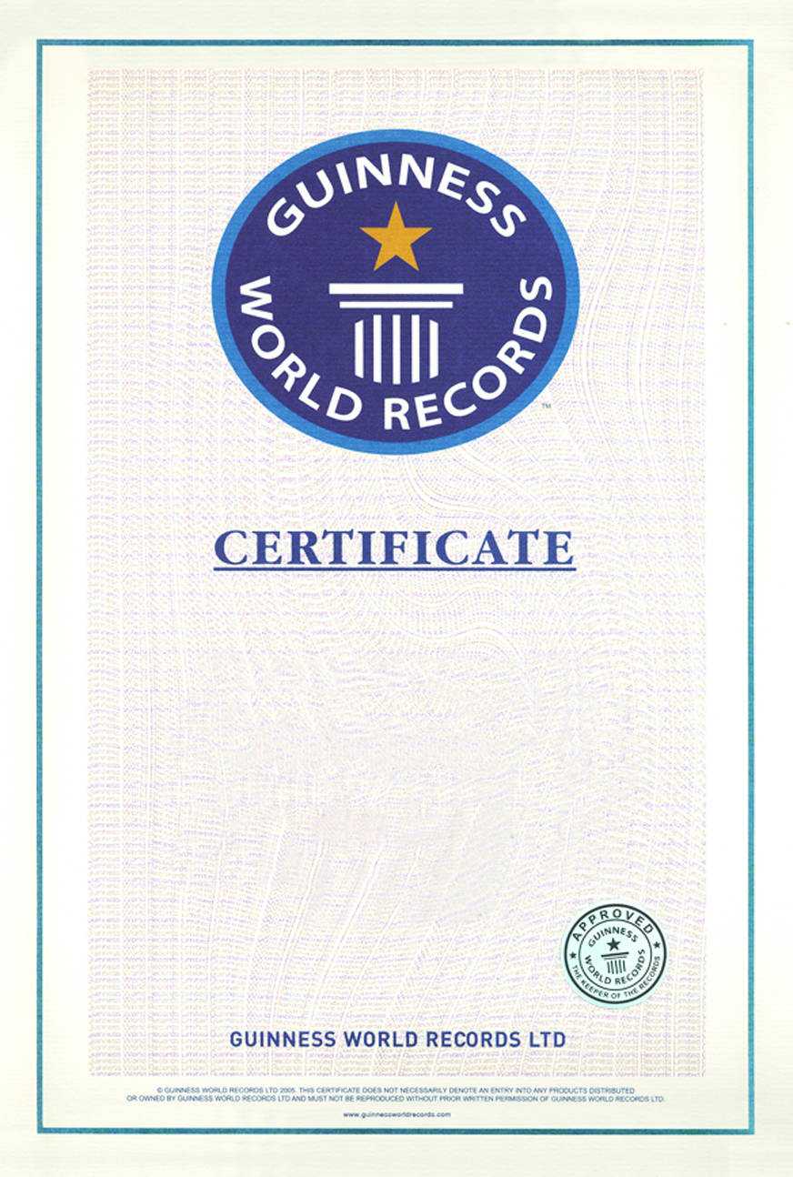 World Records | An Alternative View With Regard To Guinness World Record Certificate Template