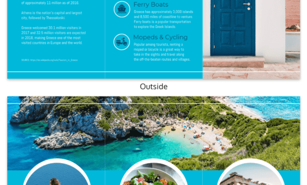 World Travel Tri Fold Brochure inside Island Brochure Template