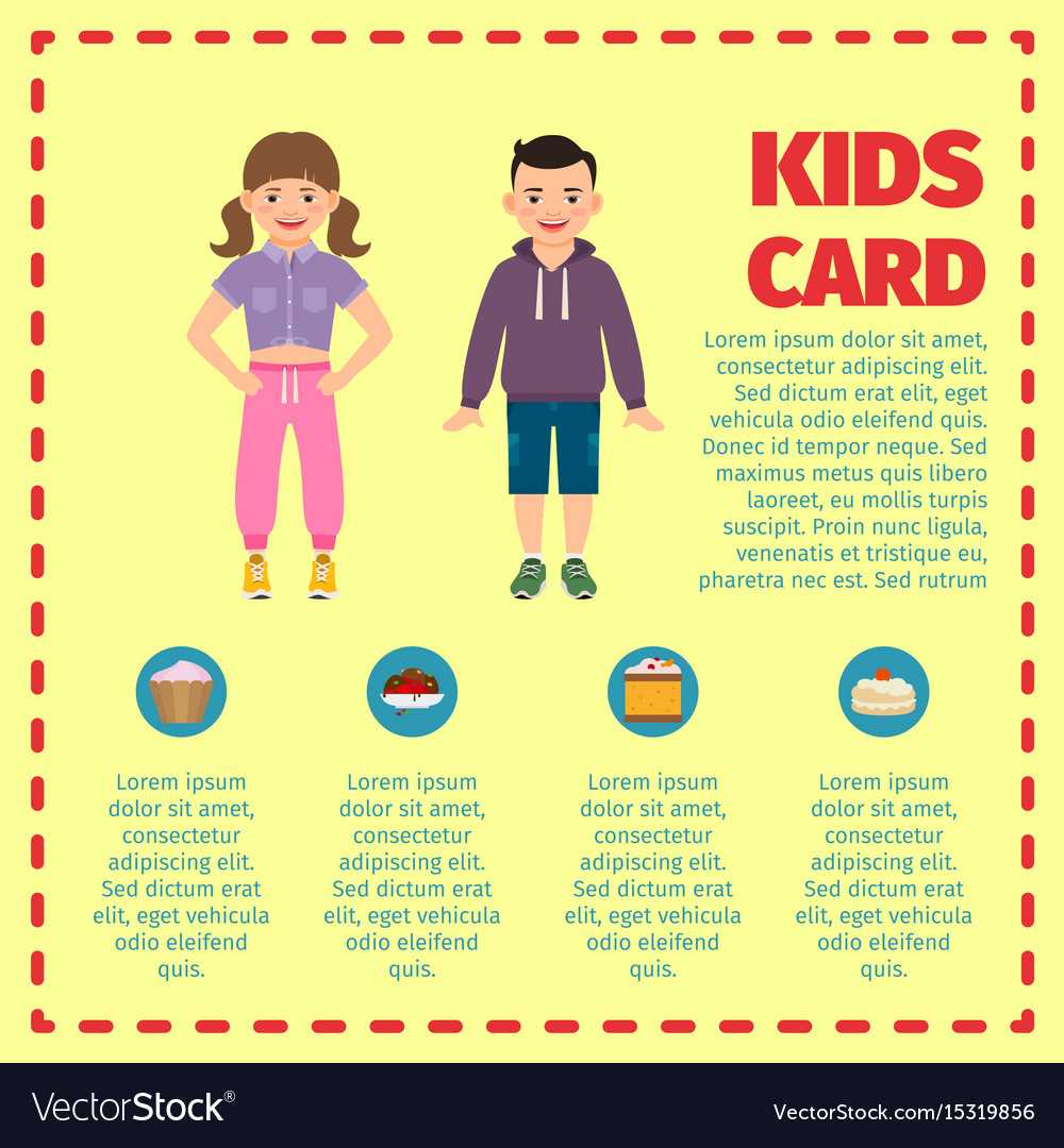 Yellow Kids Card Infographic Template L Inside Id Card Template For Kids