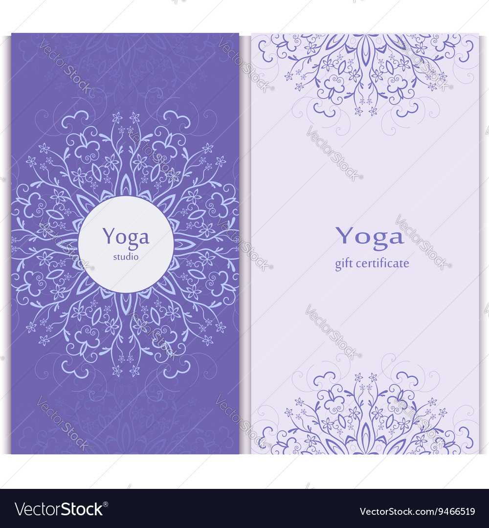 Yoga Gift Certificate Template Pertaining To Yoga Gift Certificate Template Free