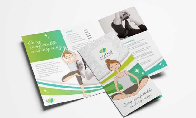 Yoga Studio Tri-Fold Brochure Template In Psd, Ai &amp; Vector throughout Tri Fold Brochure Template Illustrator